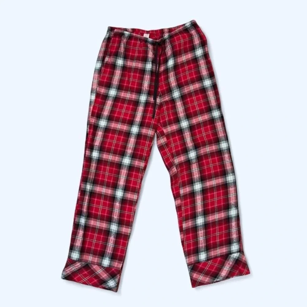 Victoria's Secret red plaid pajama set (top‎ + pants